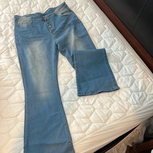 Size XL light stone washed jeans NWOT
